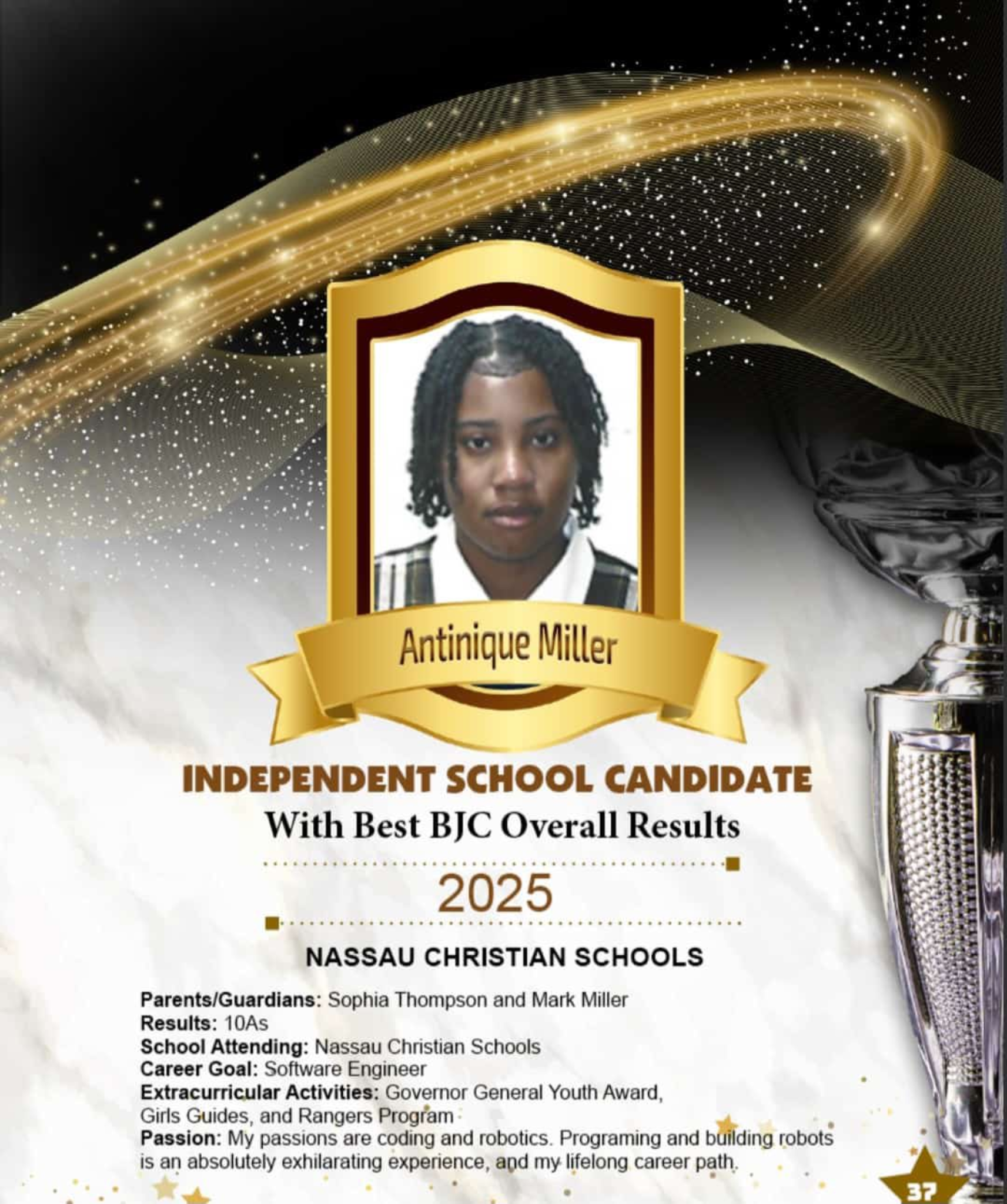 Antinique Miller achievement